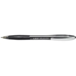 BIC Glide Retractable Ballpoint Pen, Medium Tip, Black, Pack Of 12