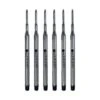 Monteverde Ballpoint Pen Refill Medium Point Black Ink 6 Pack (S133BK)