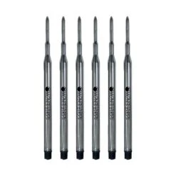 Monteverde Ballpoint Pen Refill Medium Point Black Ink 6 Pack (S133BK)