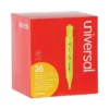 Universal Desk Highlighter Chisel Tip Fluorescent Yellow 36/Pack 08866
