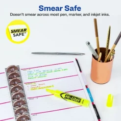 Avery HI-LITER Desk-Style Highlighters Chisel Tip Fluorescent Yellow 36/Box 98208