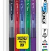 Pentel EnerGel-X Retractable Liquid Gel Pen, 0.5 Mm, Assorted Colors, Pack Of 5