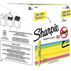 Sharpie Accent Tank Style Highlighter Chisel Tip Fluorescent Yellow 36/Box 1920938 -Pencil Specialty Store GUEST e02ba198 00e3 4cab a61c 86fa92bc4ecd