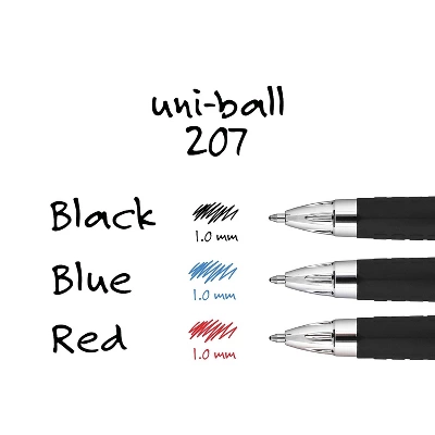 Uni-ball Uniball 207 Retractable Gel Pens Bold Point 1.0mm Black Ink 12/Pack (1790895) 5 Uni-ball Uniball 207 Retractable Gel Pens Bold Point 1.0mm Black Ink 12/Pack (1790895) - Image 5
