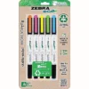 Zebra Eco Zebrite Double-Ended Highlighter Chisel/Fine Point Tip 5/Set 75005