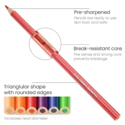 Arteza Colored Pencils, Triangle-Shaped, Assorted Colors, Set For Adults Artists - 48 Pack -Pencil Specialty Store GUEST ed52c771 7caa 4aa0 8c15 1f7f41cde0e4
