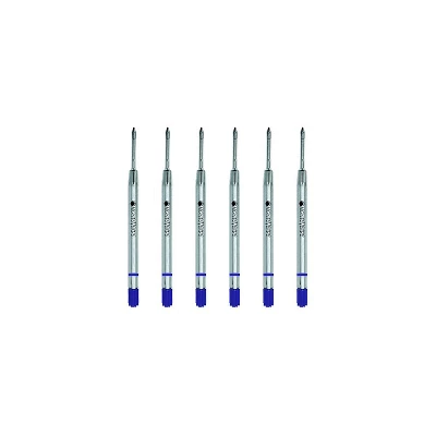 Monteverde Ballpoint Pen Refill Fine Point Blue Ink 6 Pack (P423BU) 1 Monteverde Ballpoint Pen Refill Fine Point Blue Ink 6 Pack (P423BU)