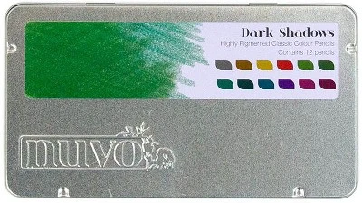 Nuvo Classic Color Pencils 12/Pkg-Dark Shadows 1 Nuvo Classic Color Pencils 12/Pkg-Dark Shadows