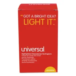 Universal Pocket Clip Highlighter Chisel Tip Fluorescent Yellow Ink 36/Pack 08856 -Pencil Specialty Store GUEST fa98aee1 467b 4289 a764 d5ca045dc742