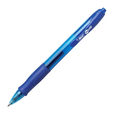 BIC Gel-ocity Retractable Roller Gel Pens, Medium Tip, Blue, Pack Of 12 1 BIC Gel-ocity Retractable Roller Gel Pens, Medium Tip, Blue, Pack Of 12