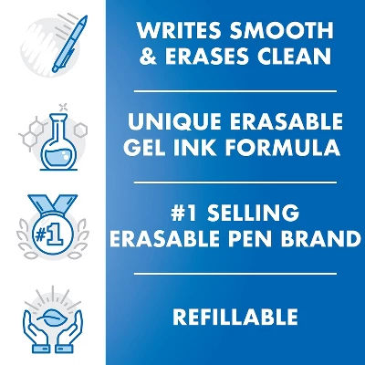 Pilot FriXion Clicker Erasable Gel Ink Retractable Pen Assorted Ink .7mm 3/Pack 31467 2 Pilot FriXion Clicker Erasable Gel Ink Retractable Pen Assorted Ink .7mm 3/Pack 31467 - Image 2