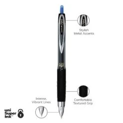 Uni-ball Uniball 207 Retractable Gel Pens Micro Point 0.5mm Blue Ink 12/Pack (61256) -Pencil Specialty Store GUEST fdb9769c 060c 41ef 9934 68fc67585d60
