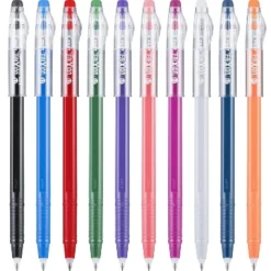 Pilot FriXion ColorSticks Erasable Gel Ink Pens Assorted 0.7 Mm 10/Pack 32454